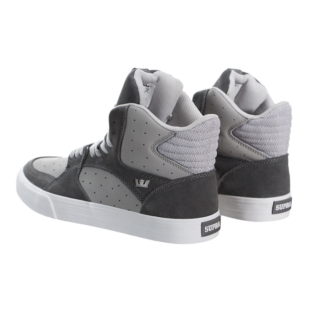 Baskets Montantes Supra Vaider 3000 Grise Noir Light Grey/Grey-Off White Homme | JHW-04721044